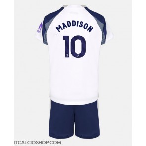 Tottenham Hotspur James Maddison #10 Prima Maglia Bambino 2025-26 Manica Corta (+ Pantaloni corti)